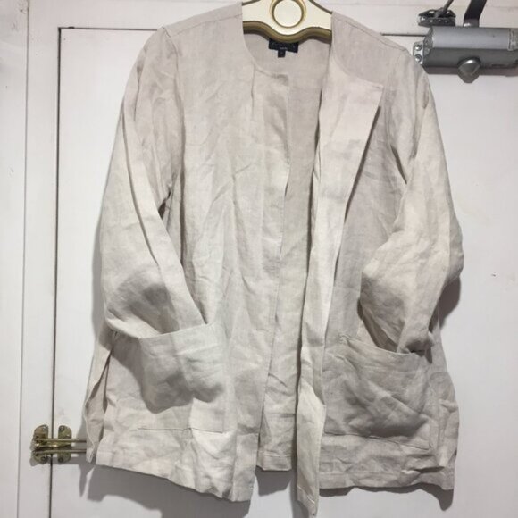 KIMINA TORONTO BUTTON DOWN LINEN JACKETS SIZE XL - Picture 8 of 11
